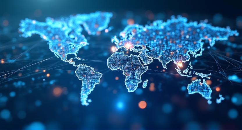 Logistics data visualization for global shipping routes